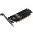 thumbnail image 2 of Worallymy PCI-E X16 SSD tarjeta adaptadora M2 NVME Riser Board 4 Sots SSD tarjeta de expansión accesorio de computadora Worallymy JD735799801, 2 of 7
