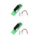 thumbnail image 1 of Kearding Tarjeta adaptadora NGFF a PCI-E, convertidor de Cable de extensión reemplazable extraíble portátil, accesorios con tornillos de 2Conjunto, 1 of 6