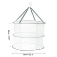 thumbnail image 2 of Uxcell Folded Mesh Clothes Hanging Dryer, 2 Layers Sweater Drying Rack, White Gray, 2 of 5