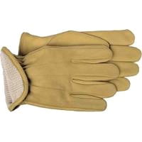 

6133M Protective Gloves Medium Premium Grain Leather Gold Cotton Thermal Lining