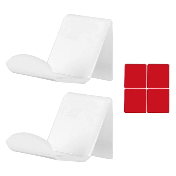 Naiovety Soporte para auriculares de 2 piezas, soporte de controlador estable de Material acrílico de primera calidad, soporte para auriculares Blanco