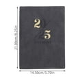 thumbnail image 2 of Aesthetic Daily Planner 2025 Practical and Stylish for Writing Use with English Calendar Black PU and Paper, 2 of 8