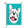 thumbnail image 1 of Bandera de Jardín Retrato Alegre Bulldog Francés Riendo 70x100 cm ABPHQTO, 1 of 1