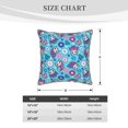 thumbnail image 2 of KLL Wls And Flowers Decorative Throw Pillow Covers Velvet Soft for Couch Sofa Bedroom Living Room Outdoor (No pillow core)- 16"x16", 2 of 5