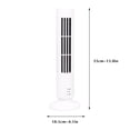 thumbnail image 3 of USB Powered Mini Bladeless Tower Fan, Portable LED Tower Cooler Fan, Compact Personal Air Circulator, Quiet Cooling Fan for Home Dorm Office Desktop & Small Space Cooling, 4*13in, White, 3 of 6