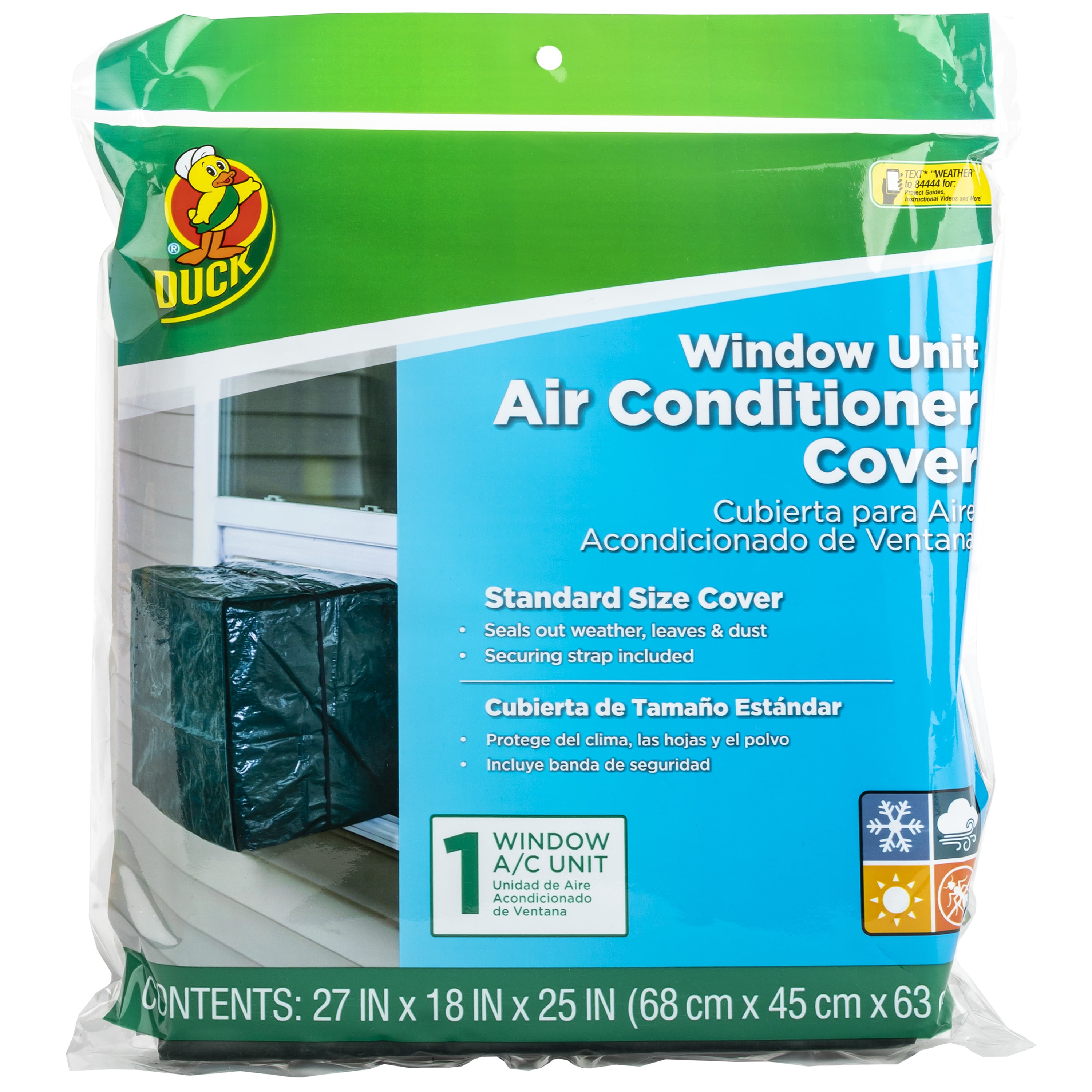 Window Unit Air Conditioner Cover Duck BRAND Standard Size 27x18x25 for sale online
