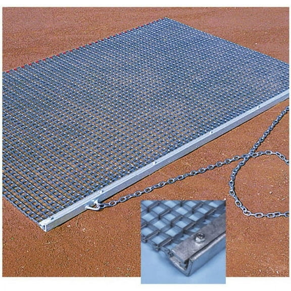 BSN Sports Baseball & Softball Heavy-Duty Drag Mat, Silver
