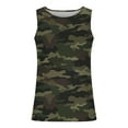 thumbnail image 3 of Yghzkop Fashion Men's Tank Tops 2025 Summer Casual Sleeveless Quick-Dry T-shirt Camouflage Printed Round Neck Slim Top for Gym Sport Outdoor Everyday Wear Activewear Camisole Workout Tops, 3 of 4