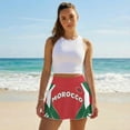 thumbnail image 4 of FUIALDOLG Morocco Flag Athletic Skorts Women High Waisted Tennis Skort with Pocket Soft Breathable Activewear Running Shorts Casual Mini Skirt for Workout,Travel，L, 4 of 7