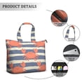 thumbnail image 2 of Weekender Bag Mom Hospital Bags Labor and Delivery for Women,Marine Adorable Crab Luggage Bag for Airplane Ladies Beach Waterproof Luggage Bag, 2 of 5
