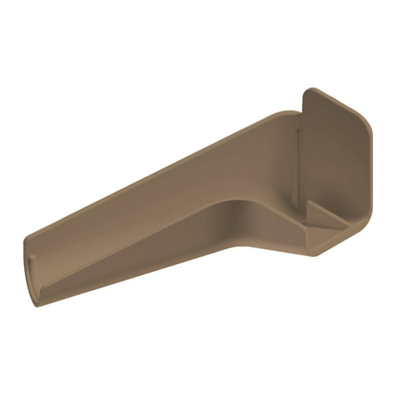 B&B Molders RV Extended Left Rain Gutter Spout, Tan