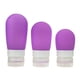 thumbnail image 1 of Dispensadores de jabón portátiles para botellas de viaje, botellas de silicona, envases de loción para encimera, 60ml (púrpura), 1 of 5