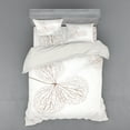 thumbnail image 2 of Ambesonne Flower Bedding Set 3 Pcs, Natural Botanic Plants, Twin, White and Brown, 2 of 3