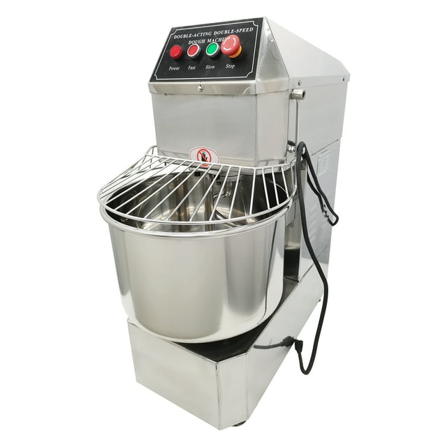 INTBUYING Commercial Dough Mixer, 20 qt Double Action Double Speed, Stainless Steel