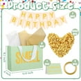 thumbnail image 2 of 5 Senses Gift Birthday Decorations Five Senses Gift Bags Party Decoration with Happy Birthday Banner Taste Touch Sound Rose Petals Balloon for Party(Sage Green), 2 of 6