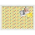 thumbnail image 2 of PinPix 21x15 Custom Cork Bulletin Board Yellow Polka Dot Poster Board Has a Fabric Style Canvas Finish, Framed in Yellow Polka Dot, by ArtToFrames (PinPix-569), 2 of 6