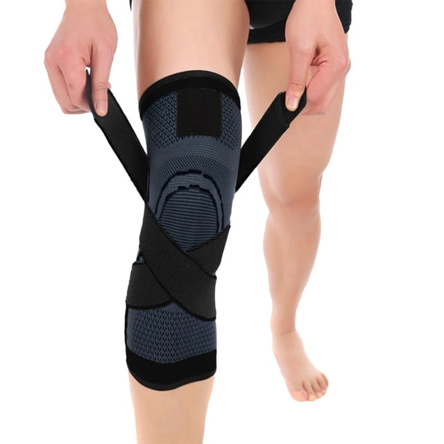 GZWYHT Genouillère Unisexe Compression Soutien Course Basket Genouillères, Liquidation, Manchon de Compression Noir L