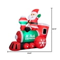 thumbnail image 4 of Inflable Holiday Time Decoración inflable de altura 205 cm - Escena de tren de Papá Noel LG, 4 of 4
