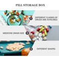thumbnail image 4 of 2Pcs Portable Pills Case 6 Compartments Pills Organizer Pills Storage Box Travel Pills Case, 4 of 9
