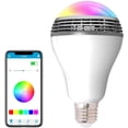 thumbnail image 1 of Bombilla inteligente con altavoz Bluetooth y RGB controlado, multicolor, ajustable y regulable mediante aplicación inalámbrica, bombilla de altavoz musical, 1 of 5