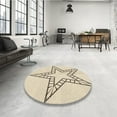 thumbnail image 4 of Ahgly Company Machine Washable Indoor Square Transitional Moccasin Beige Area Rugs, 8' Square, 4 of 7
