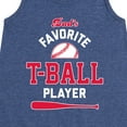 thumbnail image 3 of Instant Message - Dad's Favorite T-Ball Player - Girls Aline Dress, 3 of 6