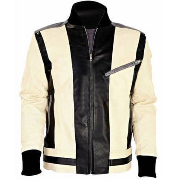 Leather Motorcycle Jacket Off White Leather Jacket Mens Leather Riding Jacket Biker Jacket Men Real Leather Jacket Cafe Motorcycle Jacket size M