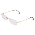 thumbnail image 2 of de lectura dorado Montura ligeras para hombres y mujeres Colco Marco de anteojos sin montura, 2 of 8