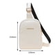 thumbnail image 3 of Bolsa de pecho informal cruzado de dama de moda Color sólido para niñas adolescentes (Blanco) JShteea Para Estrenar, 3 of 9