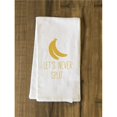 thumbnail image 1 of One Bella Casa 75110TW Lets Never Split Tea Towel - Yellow, 1 of 1