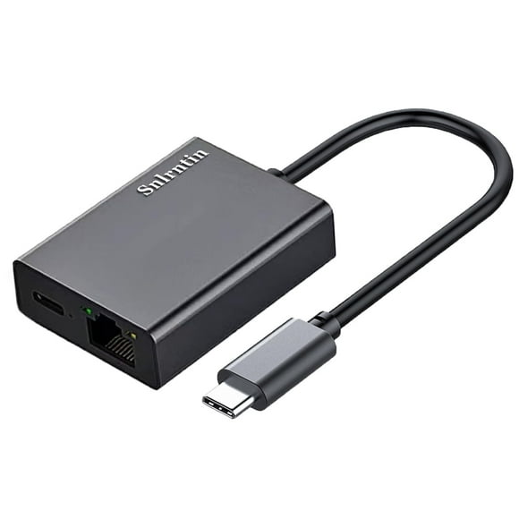 Adaptador de red USB C a RJ45 Snlrntin para Google TV negro