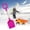 Hot Pink, variant on Plastic Shovel with Square Handle for Sand Gardening and Outdoor Activities Lightweight and Durable Design for Boys Girls and Adults