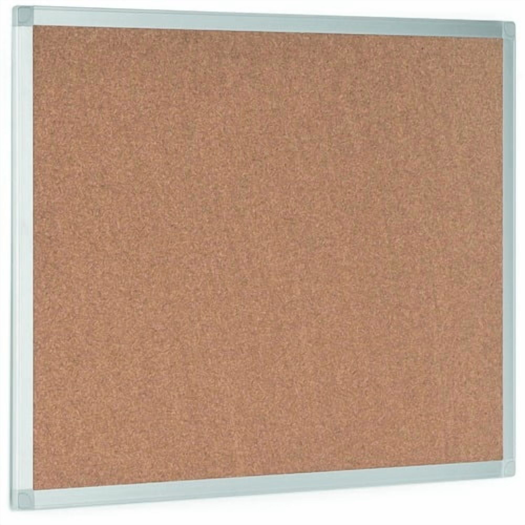 Bi-silque Ayda Cork Bulletin Board 0.50" Height x 24" Width x 36" Depth - Cork Surface - Self-healing, Durable, Resilient, Heavy-gauge - Aluminum Frame - 1 Each