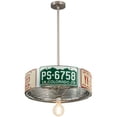 thumbnail image 3 of Meyda Tiffany 201074 22" Wide Abstract Pendant - Steel / Custom, 3 of 3