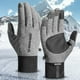thumbnail image 4 of Guantes de ciclismo para hombre Guantes de invierno antideslizantes Fleece TouchScreen (Gris L), 4 of 8