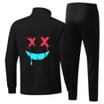 thumbnail image 3 of guisaled Mens Sweatsuits with Pockets No Hood Stand Collar Full Zipper Warm Up Tracksuits Outdoor Running Athletic Sportwear, 3 of 5