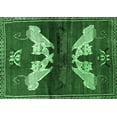 thumbnail image 1 of Ahgly Company Indoor Rectangle Animal Emerald Green Traditional Area Rugs, 7' x 9', 1 of 4