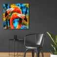 thumbnail image 4 of Epic Art 'The Lost Flamingos ' by Epic Portfolio, Acrylic Glass Wall Art, 36"x36", 4 of 8