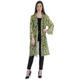 thumbnail image 1 of Moomaya Womens Printed Front Open Shrug Full Sleeve Summer Sheer Cardigan, 1 of 8