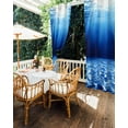 thumbnail image 5 of nqOlkjepod Outdoor Curtains for Patio Waterproof, Blue Ocean Outdoor Privacy Panels Grommet, Underwater Water Waves Seascape Nature Sea Blackout Outside Curtains for Porch/Cabana 54"x84", 1 Panel, 5 of 8