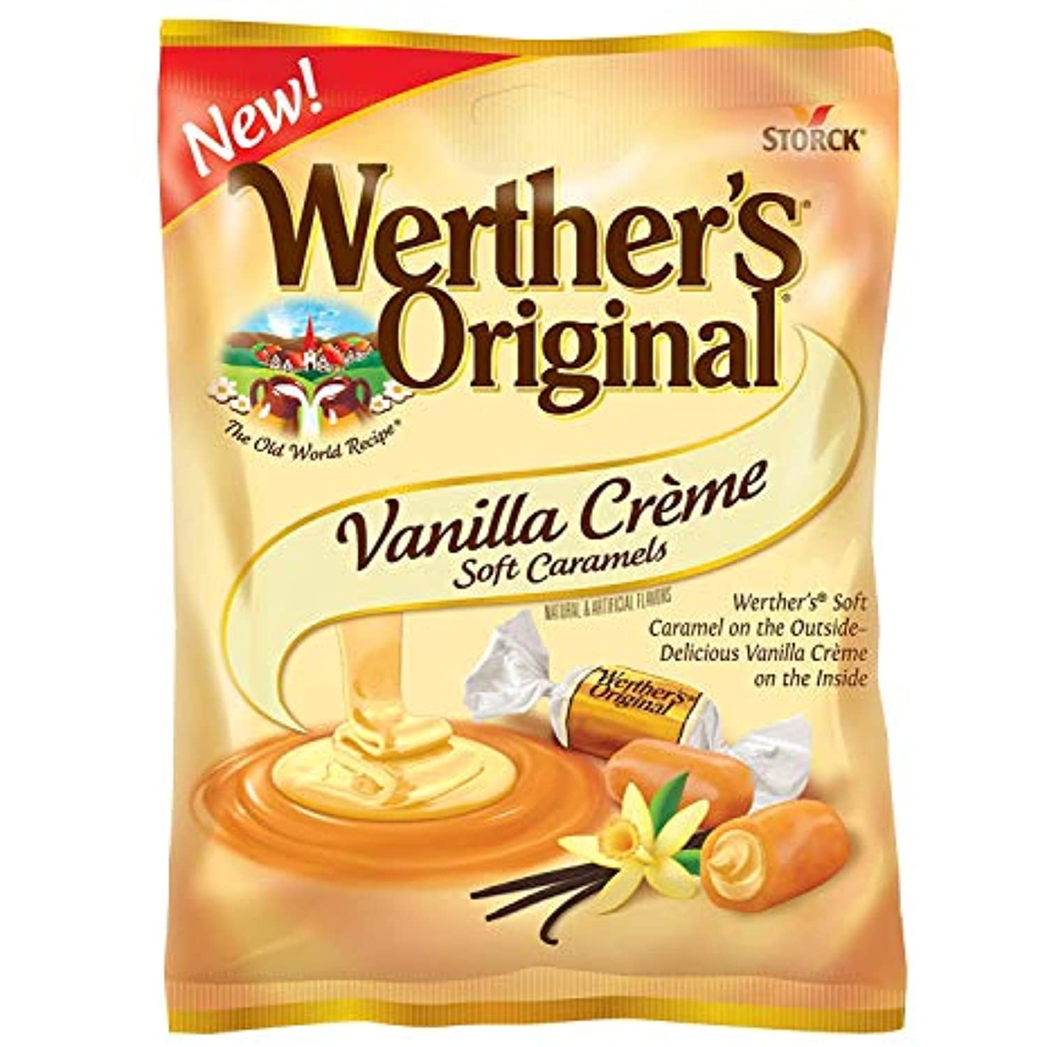 Werthers Original Vanilla Creme Soft Caramels, 4.51 Oz Pack Of 4 (Limited Edition)