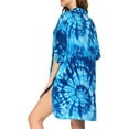 thumbnail image 3 of Blotona Women's Bathing Suit Cover Up Shirt Long Roll-up Sleeve Tunic Tops Bikini Swimsuit Mini Dress Beach Cover Ups Shirts, 3 of 3