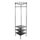 thumbnail image 1 of 3-Tier Clothing Rack 1Set Black Iron for Storage Use Rack with Strong Holding Capacity, 1 of 4