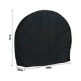 thumbnail image 3 of Outdoor Firewood Log Rack Cover, Heavy Duty UV Resistant Rain Windproof Dry Wood Pile Holder Storage Tarp Cover, Log Hoop Tarp (40" x 24" x 41"), 3 of 7