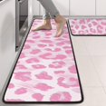 thumbnail image 2 of Kitchen Rugs Sets Of 2,Pink and Pink Of Leopard Print Anti Fatigue Kitchen Mat Rugs Non Slip Washable,Decorative Kitchen Floor Mats for Kitchen,Sink,Laundry,17"x47"+17"x47", 2 of 5