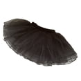 thumbnail image 1 of Minnieouse niña niño traje tul ballet danza conjunto ropa de baile tutú de cuatro capas vestido de cumpleaños hilo medio / negro s / Type2 NO2, 1 of 6