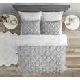 thumbnail image 2 of 3 Piece Reversible Grey Pinktuck/Paris Revsersible Comforter Set, 2 of 8