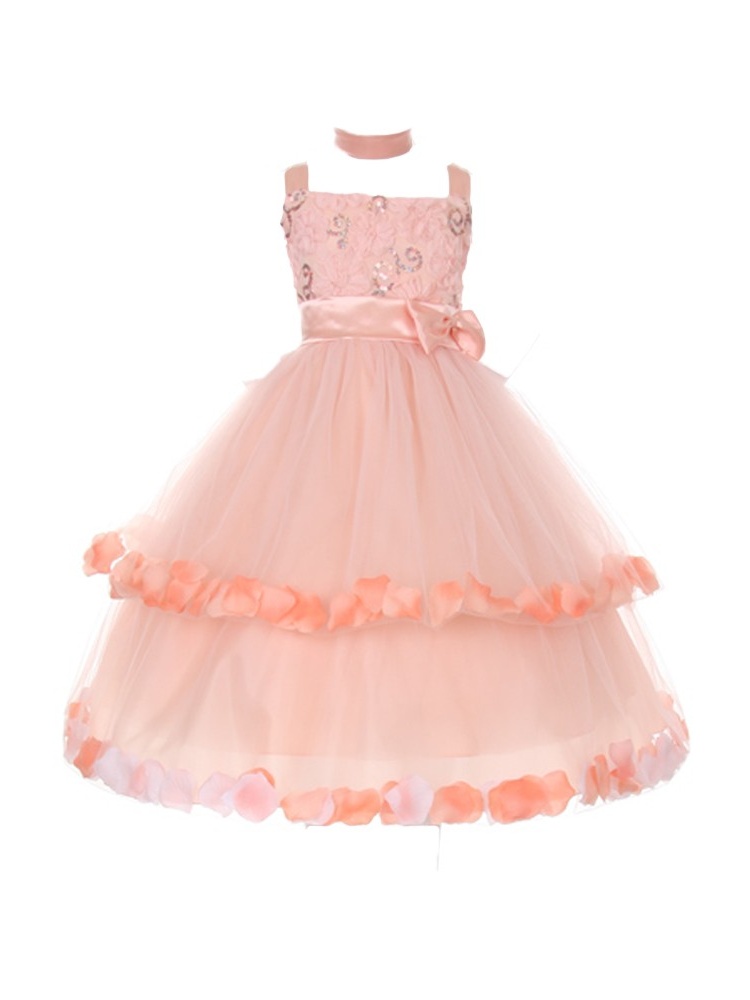 peach dress for girls