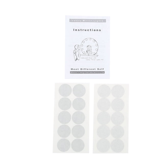 Kit de Luces Liderado para el Espejo de Tocador con Brillo Ajustable, Luz, Fácil Instalació, 20 Cintas de Doble Cara incluidas, Iluminació de Maquillaje Profesional