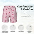 thumbnail image 6 of Picia Strawberries pattern Mens Swim Trunks with Compression Liner Stretch Beach Shorts Quick Dry with Zipper Pockets No-Chafing Board Shorts-X-Large, 6 of 9
